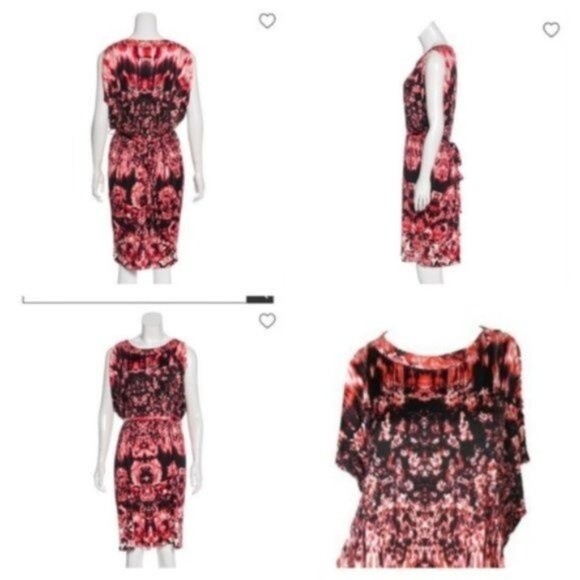 Gaultier Fuzzi Soleil swim coverup dress size small roses and fire - Picture 8 of 8